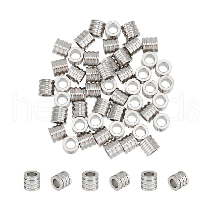 Unicraftale 50Pcs 201 Stainless Steel Beads STAS-UN0061-34-1