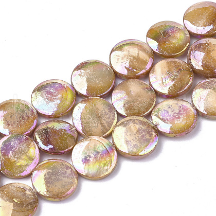 Freshwater Shell Beads Strands SHEL-S274-52C-1
