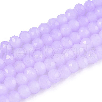 Baking Painted Imitation Jade Glass Bead Strands DGLA-A034-J8MM-A50-1