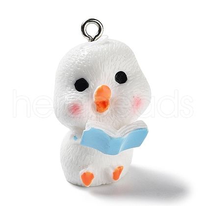 Opaque Resin Pendants RESI-A030-06F-1