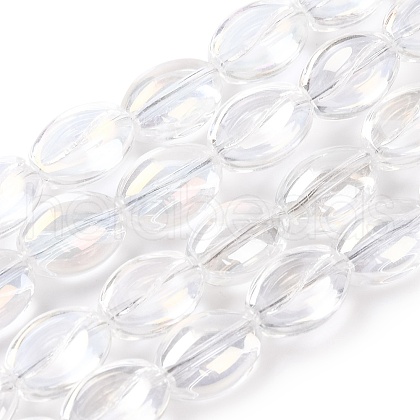 Electroplate Glass Beads Strands EGLA-B005-01A-AB01-1