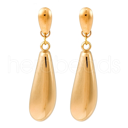 304 Stainless Steel Dangle Stud Earrings EJEW-B122-01G-1