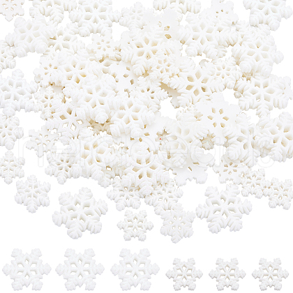 SUNNYCLUE 80Pcs 4 Styles Christmas Theme Resin Cabochons RESI-SC0003-42-1