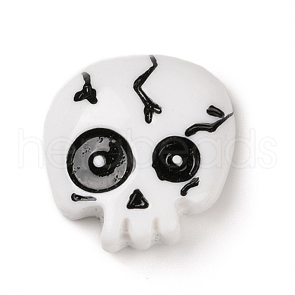 Skull Halloween Opaque Resin Decoden Cabochons RESI-R446-01C-1