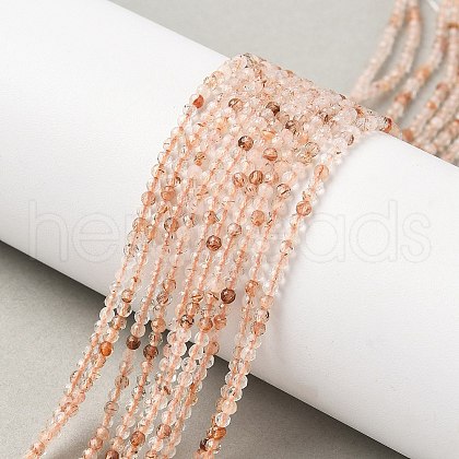 Natural Rutilated Quartz Beads Strands G-L622-C06-2mm-1