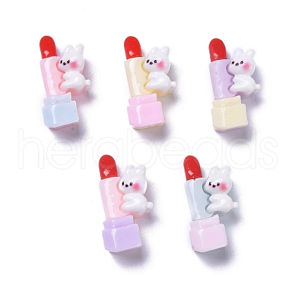 Opaque Cute Animal Resin Decoden Cabochons RESI-B024-02C-1