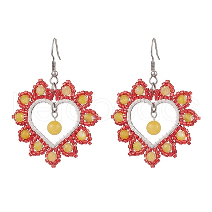 304 Stainless Steel Dangle Earring EJEW-MZ00217-1