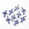 Natural Blue Spot Jasper Pendants G-J354-05-1