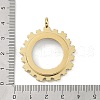 Ion Plating(IP) 304 Stainless Stee Locket Pendants STAS-S132-03G-3