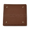 PU Leather Sqaque Long Bottom for Knitting Bag DIY-K079-02A-1