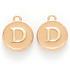 Golden Plated Alloy Enamel Charms ENAM-S118-06D-1