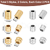 Unicraftale 12Pcs 6 Style 304 & 201 Stainless Steel Beads STAS-UN0050-26-3