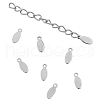 200Pcs 304 Stainless Steel Charms STAS-CJ0001-164P-3