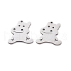 201 Stainless Steel Charms STAS-V001-04-1