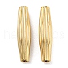 Rack Plating Eco-friendly Brass Beads KK-M257-08B-G-1