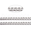 Tarnish Resistant 304 Stainless Steel Cuban Link Chain STAS-B019-01P-2