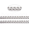 304 Stainless Steel Cuban Link Chain STAS-B019-01P-2