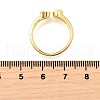 Brass Micro Pave Cubic Zirconia Cuff Rings for Women RJEW-F181-09G-01-3