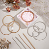   32Pcs 4 Styles Iron Wire Round Snake Chain Stretch Bracelets Set BJEW-PH0004-39-5