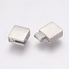 Tarnish Resistant 304 Stainless Steel Magnetic Clasps with Glue-in Ends STAS-E144-062P-3