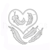 Heart & Feather Carbon Steel Cutting Dies Stencils PW-WG16038-01-2