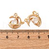 Brass Micro Pave Cubic Zirconia Pendants KK-Z112-21G-3