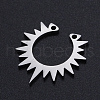 Non-Tarnish 201 Stainless Steel Laser Cut Pendants STAS-S105-T972-1-2