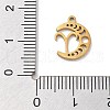 Real 18K Gold Plated 304 Stainless Steel Pendants STAS-R003-02G-06-3