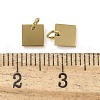 Ion Plating(IP) 304 Stainless Steel Charms STAS-B075-13G-3