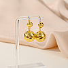 Vintage Hollow Round Brass Hoop Earrings YZ9899-2-2