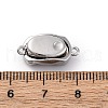 Rectangle Brass Box Clasps KK-P291-48P-01-3