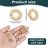 Globleland 28Pcs 2 Colors Eco-friendly Rack Plating Alloy Linking Rings FIND-GL0001-66-2