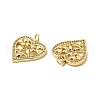 Brass Micro Pave Cubic Zirconia Pendants KK-E068-VB125-2