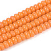 Opaque Spray Painted Glass Beads GLAA-ZX008-4mm-18L-1