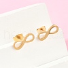 304 Stainless Steel Stud Earrings EJEW-Z089-40G-1