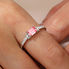 Simple Stylish S925 Sterling Silver Micro Pave Cubic Zirconia Rings for Women TG6713-1-5