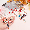 Olycraft 4Pcs 4 Style Japanese Style Cute Lithium Fish Lucky Mobile Phone Straps & Keychain AJEW-OC0004-04-3