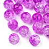 Transparent Crackle Acrylic Beads CACR-N002-05B-2