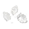 Natural Quartz Crystal Carved Half Hole Beads G-K367-02E-1