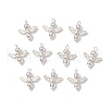 10Pcs Electroplated Synthetic Non-magnetic Hematite Beaded Angel Charms PALLOY-JF03636-01-1