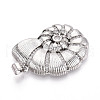 Brass Micro Pave Cubic Zirconia Pendants KK-N268-01P-2