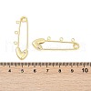 Brass Pave Cubic Zirconia Multi-Strand Links KK-U062-52G-3