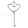Tarnish Resistant Stainless Steel Link Bracelet Making PW-WG95170-01-1