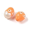 Natural Cultured Freshwater Pearl Enamel Beads PEAR-G014-05C-2