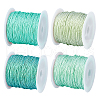 ARRICRAFT 4 Rolls 4 Colors Ployester Braided Cord WCOR-AR0001-04A-1