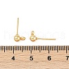 304 Stainless Steel Ball Post Stud Earring Findings STAS-Z035-01G-H-3