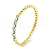 Heart Brass Pave Clear Cubic Zirconia Hinged Bangles BJEW-Z062-04A-1