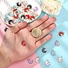 60Pcs 6 Colors Alloy Enamel Pendants ENAM-CJ0002-46-4
