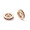 Brass Micro Pave Cubic Zirconia Beads KK-R216-10C-KCG02-2