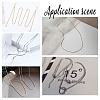 Unicraftale 304 Stainless Steel Round Snake Chain Necklace NJEW-UN0001-27-5